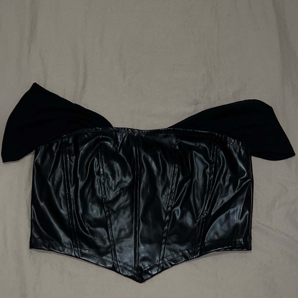 Leather corset